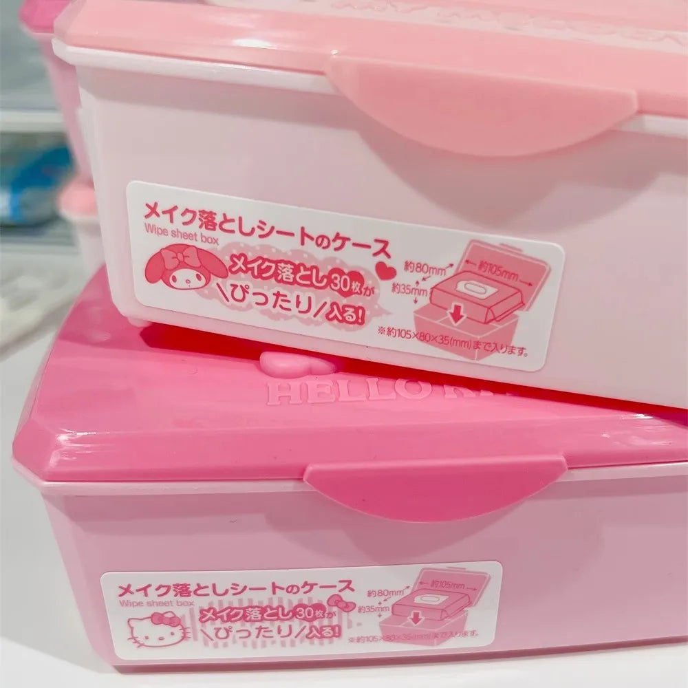 Kawaii Melody's Treasure Chest: Adorable Flip-Style Storage Box